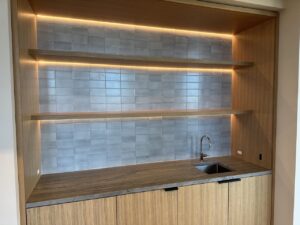 Bar Top with 3 shelves